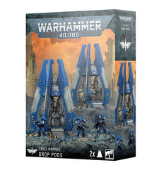 Release Date 7/12
This multipart plastic kit builds two Drop Pods. This kit comprises 66 plastic components. These miniatures require assembly and are supplied unpainted – we recommend using Citadel Plastic Glue and Citadel Colour paints.