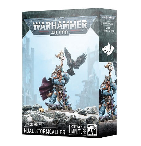 This product has a release date of 7/12
This multipart plastic kit builds Njal Stormcaller. This kit comprises 19 plastic components, and 1x Citadel 40mm Round Base. This miniature requires assembly and is supplied unpainted – we recommend using Citadel Plastic Glue and Citadel Colour paints.