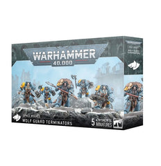 Release Date 7/12
This multipart plastic kit builds five Wolf Guard Terminators. This kit comprises 129 plastic components, 5x Citadel 40mm Round Bases, and 1x Space Wolves Army Set Transfer Sheet containing 419 high-quality waterslide transfers to decorate your miniatures.
These miniatures require assembly and are supplied unpainted – we recommend using Citadel Plastic Glue and Citadel Colour paints.