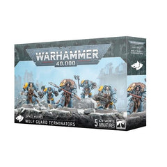 Release Date 7/12
This multipart plastic kit builds five Wolf Guard Terminators. This kit comprises 129 plastic components, 5x Citadel 40mm Round Bases, and 1x Space Wolves Army Set Transfer Sheet containing 419 high-quality waterslide transfers to decorate your miniatures.
These miniatures require assembly and are supplied unpainted – we recommend using Citadel Plastic Glue and Citadel Colour paints.