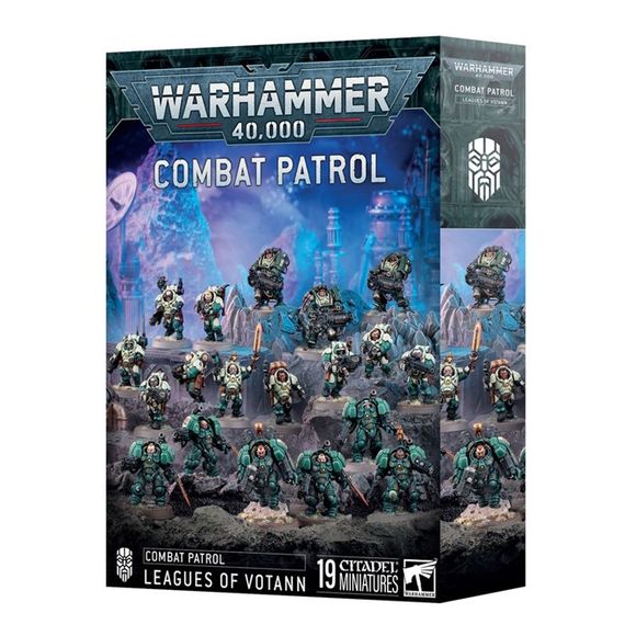 This boxed set builds 19 multipart plastic Leagues of Votann miniatures:
– 1x Einhyr Champion
– 3x Brôkhyr Thunderkyn
– 5x Einhyr Hearthguard
– 10x Hearthkyn Warriors
This kit comprises 382 plastic components, 4x Citadel 40mm Round Bases, 5x Citadel 32mm Round Bases, 10x Citadel 28.5mm Round Bases, and 2x Leagues of Votann Transfer Sheets, each containing 555 high-quality waterslide transfers to decorate your miniatures.
These miniatures require assembly and are supplied unpainted – we recommend using Cita