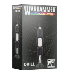<p><strong>Warhammer Pro Tools: Drill</strong> is a precision hobby tool designed for drilling clean, controlled holes in plastic miniatures and model components. Ideal for pinning parts, preparing weapon barrels, adding conversion details, and other fine modeling work, this compact hand drill gives hobbyists greater control than powered tools when working on delicate Warhammer projects.</p>
<p>A useful addition to any miniature-building toolkit, the Warhammer Pro Tools Drill is suited for Warhammer 40,000