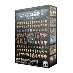 Contains 288 plastic components:
– 1x crushed Space Marine base topper
– 1x Adeptus Custodes helmeted head
– 2x Death Guard helmeted heads
– 2x Chaos Terminator helmeted heads
– 2x Vespid Stingwing heads
– 2x bird skulls
– 3x Terminator helmets
– 3x Thousand Sons helmeted heads
– 3x World Eaters helmeted heads
– 3x Ur-ghul skulls
– 4x large creature skulls
– 4x horned animal skulls
– 4x Ork jaws
– 5x Genestealer Cult mutated skulls
– 5x Ork Gretchin skulls
– 5x Adeptus Arbites helmeted heads
– 5x Kroot head