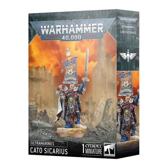 Release Date 11/08
This multipart plastic kit builds Cato Sicarius. This kit comprises 16 plastic components and 1x Citadel 40mm Round Base. This miniature requires assembly and is supplied unpainted – we recommend using Citadel Plastic Glue and Citadel Colour paints.