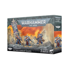 Release date 11/08
This multipart plastic kit builds three Victrix Honour Guard. This kit comprises 65 plastic components and 3x Citadel 40mm Round Bases. These miniatures require assembly and are supplied unpainted – we recommend using Citadel Plastic Glue and Citadel Colour paints.