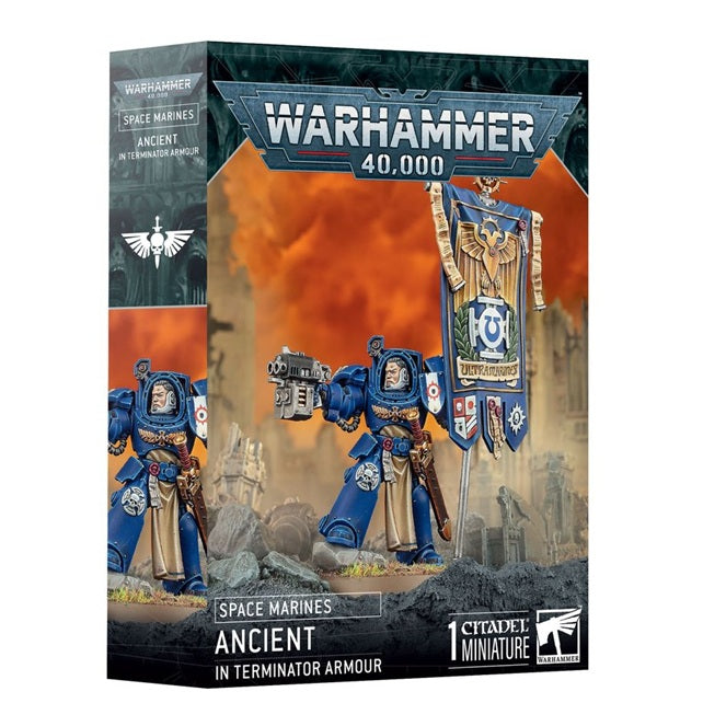 This multipart plastic kit builds one Ancient in Terminator Armour. This kit comprises 24 plastic components and 1x Citadel 40mm Round Base. This miniature requires assembly and is supplied unpainted – we recommend using Citadel Plastic Glue and Citadel Colour paints.