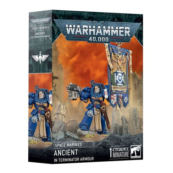 This multipart plastic kit builds one Ancient in Terminator Armour. This kit comprises 24 plastic components and 1x Citadel 40mm Round Base. This miniature requires assembly and is supplied unpainted – we recommend using Citadel Plastic Glue and Citadel Colour paints.