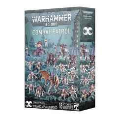 Release Date of 8/9/2025
This set builds 18 plastic Tyranid miniatures:
– 1x Parasite of Mortrex
– 3x Tyrant Guard (which can alternatively be built as Hive Guard)
– 1x Biovore (which can alternatively be built as a Pyrovore)
– 3x Spore Mines
– 10x Genestealers
This kit comprises 260 plastic components, 1x Citadel 80mm Round Base, 1x Citadel 40mm Round Base, 3x Citadel 25mm Round Base, 3x Citadel 50mm Round Bases, and 10x Citadel 32mm Round Bases.
These miniatures require assembly and are supplied unpainted