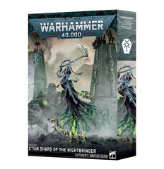 Release Date 1/24/2026
This multipart plastic kit builds a C'tan Shard of the Nightbringer. This kit comprises 31 plastic components and 1x Citadel 90mm Round Base. This miniature requires assembly and is supplied unpainted – we recommend using Citadel Plastic Glue and Citadel Colour paints.