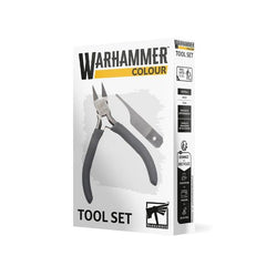 Release date 4/4/26
Warhammer Colour Tool Set contains 1 set of starter clippers and 1 starter mouldline remover. This basic tool set is great for anyone new to the hobby or seasoned veterans looking for a new tool set.