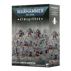 Release Date 5/9/2026
This boxed set builds 24 multipart plastic Adepta Sororitas miniatures:
– 1 Palatine
– 3 Paragon Warsuits
– 9 Sisters Repentia and 1 Repentia Superior
– 9 Sisters Novitiate and 1 Novitiate Superior
ontents:
– 412 plastic components
– 3 Citadel 50mm Round Bases
– 3 Citadel 32mm Round Bases
– 20 Citadel 28.5mm Round Bases
– 1 Adepta Sororitas Transfer Sheet
– 4 Construction guides
The Adepta Sororitas Transfer Sheet features 290 high-quality waterslide transfers. These include Order of