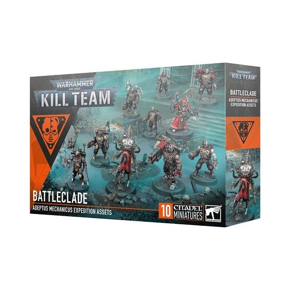Launch day 9/13/2025
This multipart plastic kit builds 10 Battleclade miniatures. This kit comprises 108 plastic components, 1x Citadel 32mm Round Slotta Base, 3x Citadel 32mm Round Bases. 6x Citadel 25mm Round Bases, and 1x Battleclade Transfer Sheet containing 64 high-quality waterslide transfers to decorate your miniatures.
These miniatures require assembly and are supplied unpainted – we recommend using Citadel Plastic Glue and Citadel Colour paints.