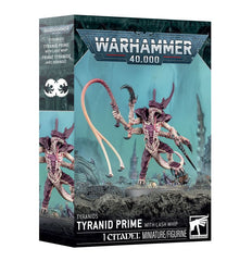 Release Date 3/21/2026
This multipart plastic kit builds one Tyranid Prime with Lash Whip. This kit comprises 13 plastic components and 1 Citadel 50mm Round Base. This miniature requires assembly and is supplied unpainted – we recommend using Citadel Plastic Glue and Citadel Colour paints.