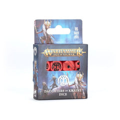Release Date 4/11
16 6 sided dice for Daughters of Khaine