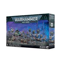 Release Date 11/28
This boxed set builds 27 multipart plastic Leagues of Votann miniatures:
– 1x Brôkhyr Iron-master, plus 1x Ironkin Assistant, and 3x E-COGs
– 1x Kapricus Defender (which can alternatively be built as a Kapricus Carrier)
– 2x Cthonian Earthshakers, plus 2x breacher ordnance tokens
– 3x Brôkhyr Thunderkyn
– 10x Cthonian Beserks, plus 4x mole grenade tokens
This kit comprises 507 plastic components, 1x Citadel 105mm by 70mm Oval Base, 1x Citadel 32mm Round Base, 2x Citadel 80mm Round Bases,