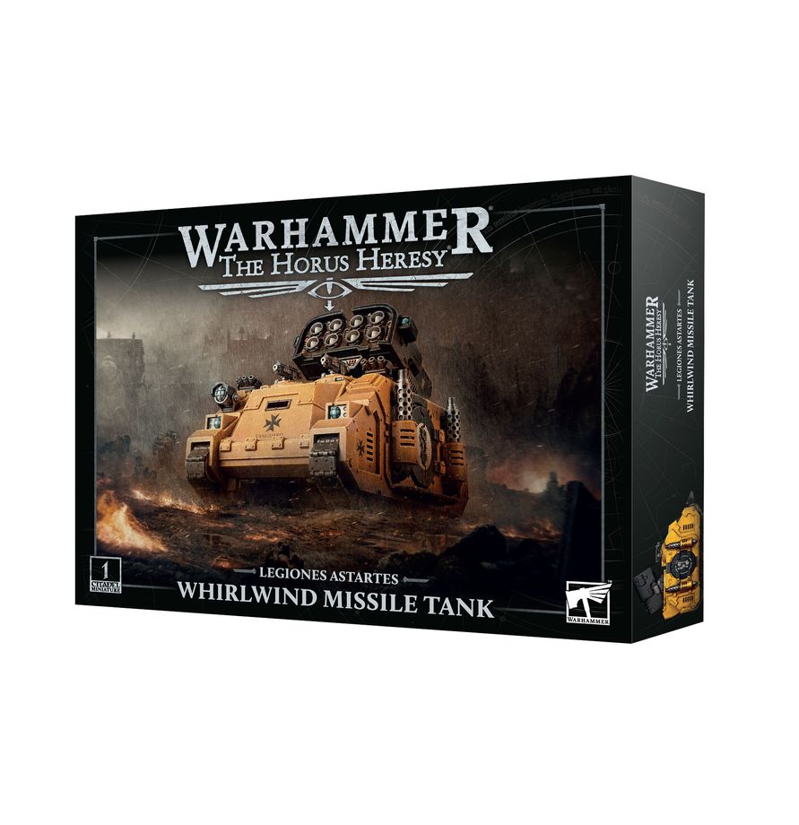 Release Date 7/11/2026
This multipart plastic kit builds one Whirlwind Missile Tank. This kit comprises 124 plastic components. This miniature requires assembly and is supplied unpainted – we recommend using Citadel Plastic Glue and Citadel Colour paints.