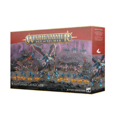 Release Date 2/21
This boxed set builds 39 multipart plastic Disciples of Tzeentch miniatures:
– 1x Kairos Fateweaver (can alternatively be built as a Lord of Change)
– 3x Screamers of Tzeentch
– 3x Flamers of Tzeentch
– 1x Exalted Flamer of Tzeentch
– 1x Herald of Tzeentch on Burning Chariot
– 10x Brimstone Horrors
– 10x Blue Horrors
– 10x Pink Horrors
This kit comprises 328 plastic components, 1x Citadel 120mm by 92mm Oval Base, 1x Citadel 75mm by 41.5mm Oval Base, 1x Citadel 100mm Round Base, 14x Citadel