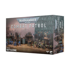 Release Date 8/8/2026
This boxed set gives you a full game board, card terrain footprints, and 15 pieces of modular push-fit Battlefield Armageddon terrain pieces.
This box contains:
– 2 fold-out card game boards, each measuring 762mm by 559mm
– 16 full-colour double-sided card Terrain Objective Markers to mark the footprints of buildings
– 4 Large Manufactorum Ruins
– 4 Small Manufactorum Ruins
– 1 Shock Array
– 1 Capacitor Stack
– 2 Rockcrete Barricades
– 1 Generator Shrine
– 2 Galvanic Pylons
The Terrain