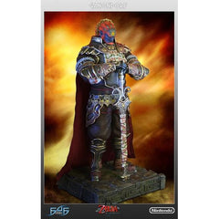 This statue has no edition number, and was a replacement and is in new and unopened condition. Ganondorf is wearing his distinctive armor and his pose perfectly captures his evil nature as well as having a regal feel. At 1/4 scale, he measures approximately 23 inches tall, including the base – creating an extremely awe-inspiring presence for your collection. Cast in high quality poly-stone, the statue is hand finished and hand painted. Comes dressed in an incredibly detailed and authentic hand tailored fabr