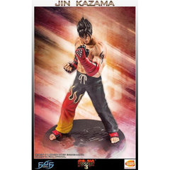 This statue has no edition number, and was a replacement and is in new and unopened condition.
First 4 Figures is proud to present Jin Kazama. Presented in his appearance seen in Tekken 3, Jin Kazama is ready to take on the next challenger.
Being cast in high-quality polystone, every detail on Jin Kazama has been captured perfectly, and is finished with a detailed hand-painted finish. A great deal of extra detail has also been added to Jin Kazama's character, including beads of sweat on his body. At ¼ scal