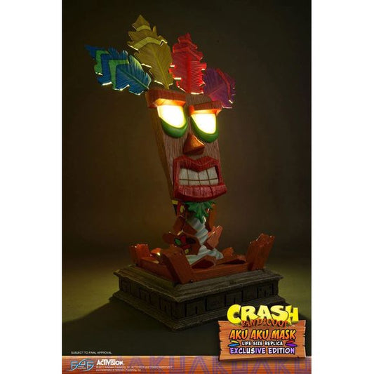 First 4 Figures Crash Bandicoot Aku Aku Mask Exclusive Edition 25" Resin Statue
