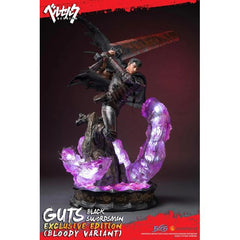 First 4 Figures Berserk Guts Schwarzer Schwertkämpfer Exclusive Edition Blutige Variante 28" Resin-Statue