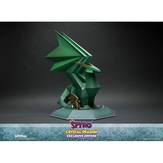First 4 Figures is proud to present the highly anticipated Crystal Dragon Exclusive Edition statue.
With the exclusion of Spyro, Gnasty Gnorc turned all of the dragons into crystals because they called him ugly and other nasty terms during an interview with Dragon News Network.
In order to free the dragons, Spyro must step into the statue's pedestal. There imprisoned dragon breaks free after a flash of bright light.
The Crystal Dragon statues are one of the main collectibles in the Spyro the Dragon games