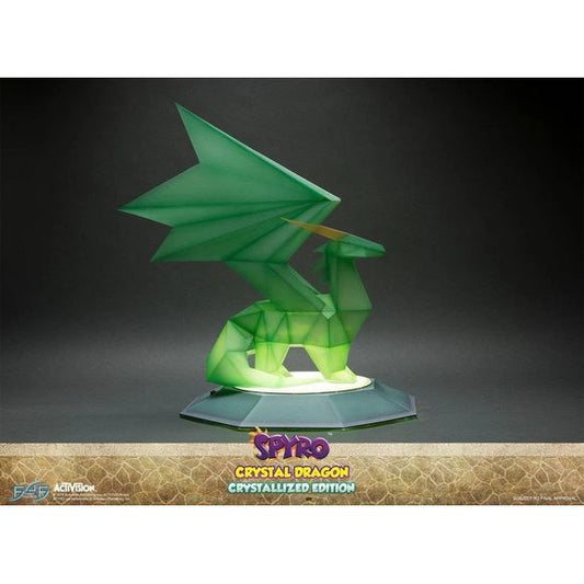 First 4 Figures is proud to present the highly anticipated Crystal Dragon Crystallized Edition statue.
With the exclusion of Spyro, Gnasty Gnorc turned all of the dragons into crystals because they called him ugly and other nasty terms during an interview with Dragon News Network.
In order to free the dragons, Spyro must step into the statue's pedestal. There imprisoned dragon breaks free after a flash of bright light.
The Crystal Dragon statues are one of the main collectibles in the Spyro the Dragon ga