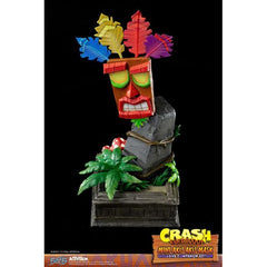 First 4 Figures Crash Bandicoot Mini Aku Aku Mask Exclusive Companion Edition 16" Resin Statue