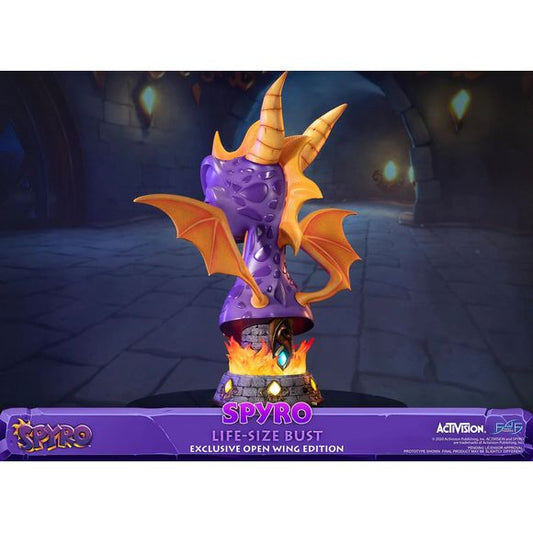 First 4 Figures Spyro Life-Size Bust Exclusive Open Wing Edition 27.5" Resin Statue