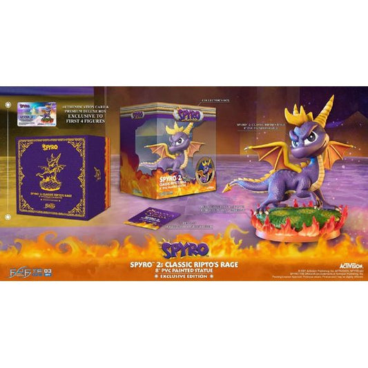 First 4 Figures Spyro 2 Classic Ripto's Rage Exclusive Edition 8" PVC Statue