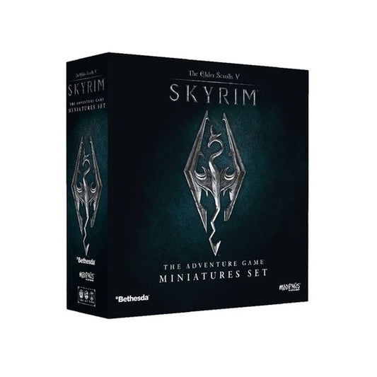Battles rage across Skyrim, heroes delve into long forgotten tombs, enemies arise to threaten the holds. Three ways to adventure in one box!
Take to the battlefields of Skyrim with the Adventurer's Primer, a complete introductory skirmish miniatures game.
Includes rulebook, dice set, and unit cards for all the miniatures in this box.