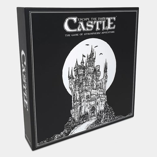 Escape the Dark Castle is a simple, fantasy adventure game for 1-4 players, with a focus on storytelling, atmosphere and player cooperation – perfect for newcomers to tabletop gaming. It takes 2 minutes to set up, lasts around 30 minutes, and no two games are ever the same.
Players take the roles of prisoners and must work together using custom dice and item cards to overcome the castle’s many horrors, traps and challenges - each of which is represented by a large, beautifully illustrated chapter card. As