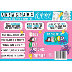 Format Games: Ansagrams - Fast-Paced Trivia Game