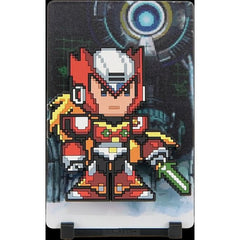 A skilled and dedicated Maverick Hunter with a fierce sense of duty and a formidable energy saber.
FiGGYZ are Pop Magnet Collectibles - pixel-art characters that snap magnetically onto display-ready backdrops.
Each one features:
A reversible metal display
Side A: Themed background related to the character
Side B: Classic Background, typically of the franchise
A magnetized figure raised off the surface using MagMounts™ for a 3D pop out feeling
Comes with a display base for shelves and a magnetic sticker f