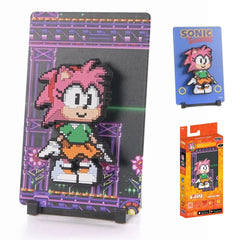 A cheerful and determined girl who wields a hammer and relentlessly pursues Sonic.