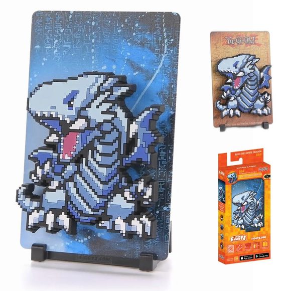 This monster attacks with incredible power, along with uncontrolled ferocity and aggressive dragon strikes!
FiGGYZ are Pop Magnet Collectibles - pixel-art characters that snap magnetically onto display-ready backdrops.
Each one features:
A reversible metal display
Side A: Themed background related to the character
Side B: Classic Background, typically of the franchise
A magnetized figure raised off the surface using MagMounts™ for a 3D pop out feeling
Comes with a display base for shelves and a magnetic