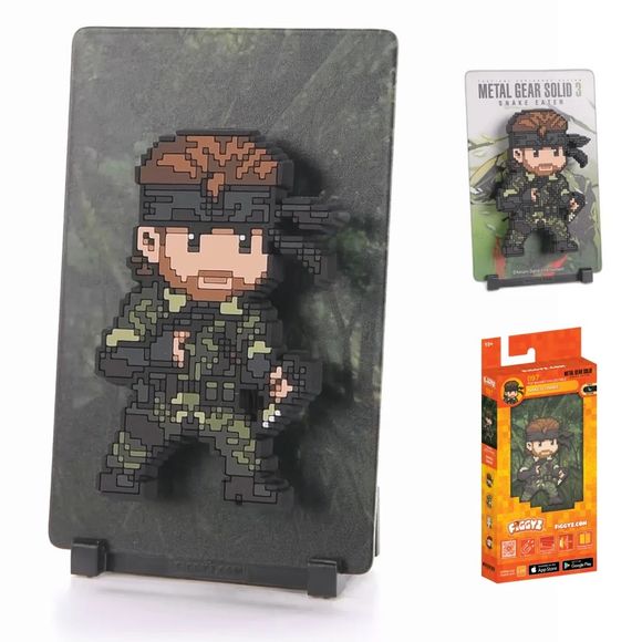 A skilled special forces operative sent on a dangerous mission that will shape his destiny.
FiGGYZ are Pop Magnet Collectibles - pixel-art characters that snap magnetically onto display-ready backdrops.
Each one features:
A reversible metal display
Side A: Themed background related to the character
Side B: Classic Background, typically of the franchise
A magnetized figure raised off the surface using MagMounts™ for a 3D pop out feeling
Comes with a display base for shelves and a magnetic sticker for moun