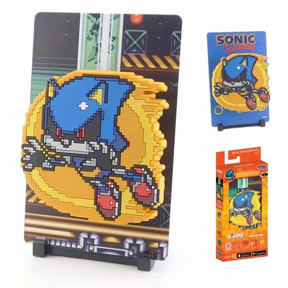 <p><strong>FiGGYZ Sonic the Hedgehog – Metal Sonic (Face-Off) #180</strong> brings Sonic’s iconic robotic rival to life in bold pixel-art style with a raised magnetic 3D design. This officially licensed collectible includes a reversible metal backdrop, display base, and magnetic mounting sticker, giving fans multiple ways to showcase Metal Sonic on a shelf, desk, wall, or other magnetic surface.</p>
<p>Perfect for Sonic the Hedgehog fans, SEGA collectors, retro gaming enthusiasts, and pop culture displays,