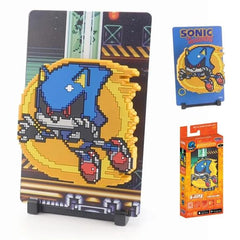 <p><strong>FiGGYZ Sonic the Hedgehog – Metal Sonic (Face-Off) #180</strong> brings Sonic’s iconic robotic rival to life in bold pixel-art style with a raised magnetic 3D design. This officially licensed collectible includes a reversible metal backdrop, display base, and magnetic mounting sticker, giving fans multiple ways to showcase Metal Sonic on a shelf, desk, wall, or other magnetic surface.</p>
<p>Perfect for Sonic the Hedgehog fans, SEGA collectors, retro gaming enthusiasts, and pop culture displays,