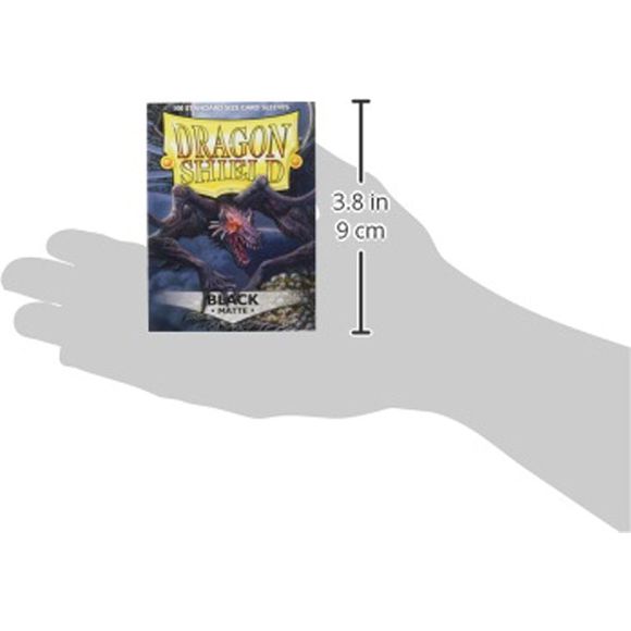 Dragon Shield Matte Black 100 Protective Sleeves | Galactic Toys & Collectibles