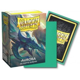 Procoris' tail sways in the aurora-lit sky, adding to the beautiful ribbons of color that glide across the heavens. The lights reflect off the moongem horns and armor as the Sun Wielder glides above the Moonborn Lake. In its second installment, the Player's Choice sleeve features the color Aurora. Both color and artwork were voted for by the Dragon Shield online community. The artist, Daniele Procopio, is a fan of the creative illustrations on TCG cards, and enjoys combining her love for reptiles and fantas