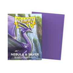 Dragon Shield Dual Matte Nebula & Silver (100ct) Protective Sleeves