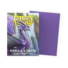 Dragon Shield Dual Matte Nebula & Silver (100 Stück) Schutzhüllen