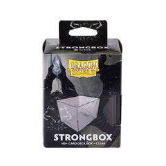 Functional, compact, and tough enough to withstand a dragon's fangs. Strongbox holds 100+ double-sleeved cards and provides powerful protection to your precious deck. Our dragons forged this no-nonsense deck box to suit TCG players' needs exactly. The vacuum seal uses a powerful magic known as "physics" to keep the box securely closed, yet easily accessible. The lid has room to show off your commander, leader or another notable card, so you can tell decks apart at a glance. Finally, storing multiple boxes i