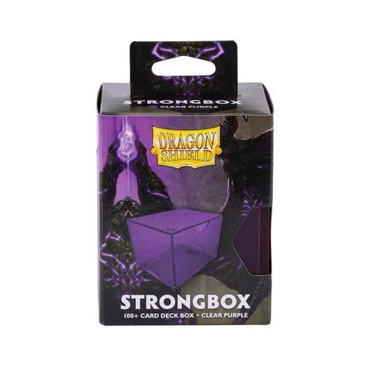 Functional, compact, and tough enough to withstand a dragon's fangs. Strongbox holds 100+ double-sleeved cards and provides powerful protection to your precious deck. Our dragons forged this no-nonsense deck box to suit TCG players' needs exactly. The vacuum seal uses a powerful magic known as "physics" to keep the box securely closed, yet easily accessible. The lid has room to show off your commander, leader or another notable card, so you can tell decks apart at a glance. Finally, storing multiple boxes i
