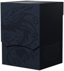 A rich and noble tone of blue, with subtle dragon embossing and black interior. The Deck Shell is an elegant and compact deck box you can trust to keep your cards safe and secure. The lid sits securely while closed and can be set underneath the Deck Shell for a minimal footprint. The deep cutout provides easy access to your cards. Each Deck Shell comes with a divider and has a writing field for personalization and organization. The Deck Shell will fit: 100 single sleeved cards 80 double sleeved cards or 79