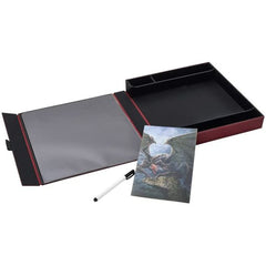 Dragon Shield: JDR – Caja de accesorios y bandeja de dados del compañero de jugador: Rojo sangre