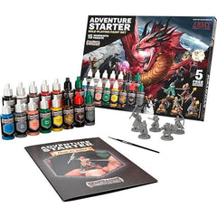 Bring your adventures to life! This epic paint set contains not only a full party of 5 fantastic, highly detailed miniatures – it also includes a Starter Brush and 15 of the most essential Warpaints Fanatic colours you need for painting your party of heroes and heroines fighting the foul monsters, dragons, and evil creatures lurking in dark dungeons or above ground.
Contents:
15x 18ml Warpaints Fanatic
5x FREE detailed snap-fit miniatures
1x FREE starter brush
1x FREE painting guide
