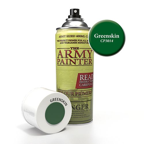 Using The Army Painter Color Primer Sprays can save you loads of time. Don’t paint on your dominant color using a brush - spray it on instead! Ordinary primers are specifically designed to go under the paint and regular color sprays are intended to cover a primer coat. The Army Painter Color Primers are both primers and paints!
Ground shipping in Continental US only